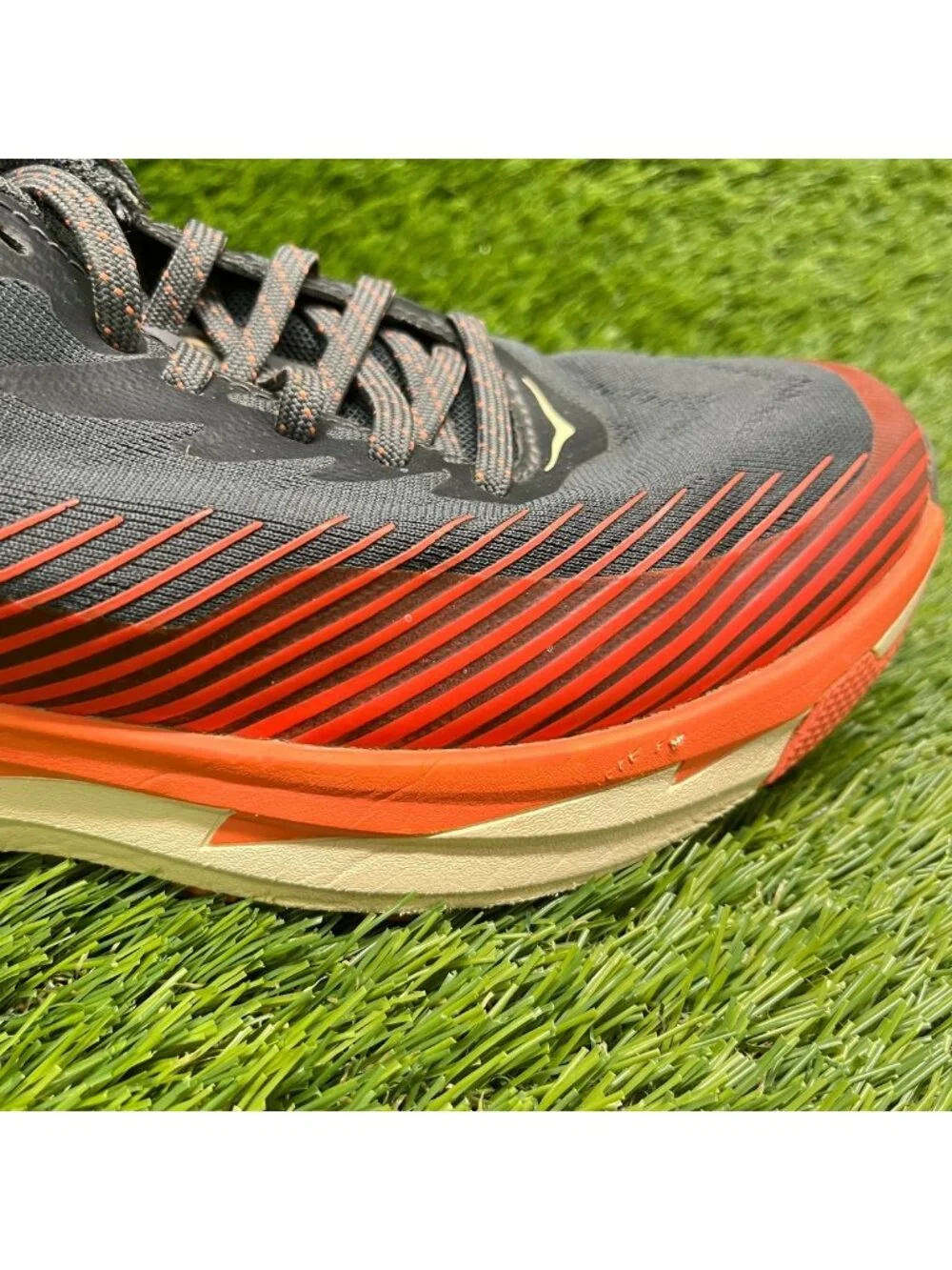 Hoka One One Torrent 2 Womens Size 8 Gray Orange Trail Running Shoes Sneakers